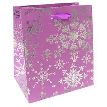 Šperky4U Vánoční dárková taška - světle fialová - KR0411-LA