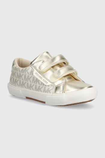 Dětské sneakers boty Michael Kors zlatá barva