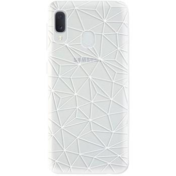 iSaprio Abstract Triangles 03 - white pro Samsung Galaxy A20e (trian03w-TPU2-A20e)