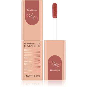 Gabriella Salvete Petra Nude Slip Dress tekutá rtěnka s matným finišem 4,5 ml