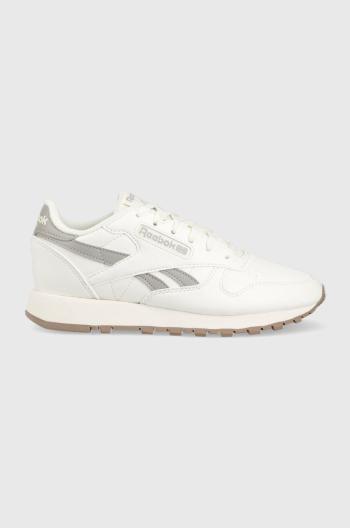 Sneakers boty Reebok Classic Vegan bílá barva, HQ7195-CHALK/PUGR