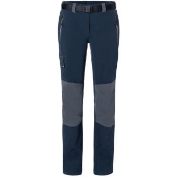 James & Nicholson Dámské trekingové kalhoty JN1205 - Tmavě modrá / tmavě šedá | XS