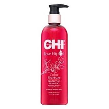 CHI Rose Hip Oil Color Nurture Protecting Shampoo ochranný šampon pro barvené vlasy 340 ml (H0CHIROHIOWXN127311)