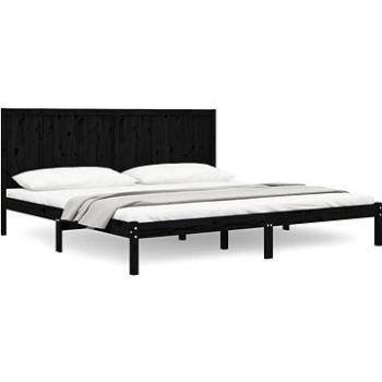 Rám postele černý masivní borovice 180 × 200 cm Super King, 3105749 (3105749)
