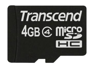 Transcend microSDHC 4GB 4 TS4GUSDC4