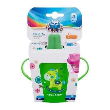 Canpol babies Toys Non-Spill Cup Green 9m+ 250 ml hrneček pro děti