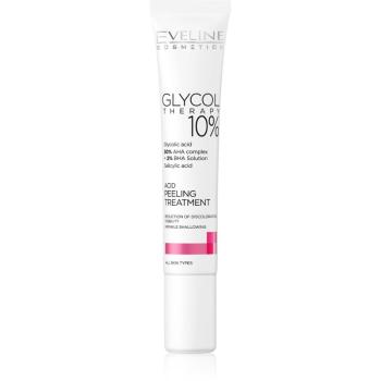 Eveline Cosmetics Glycol Therapy aktivní peeling pro jemnou a vyhlazenou pleť s kyselinami 20 ml