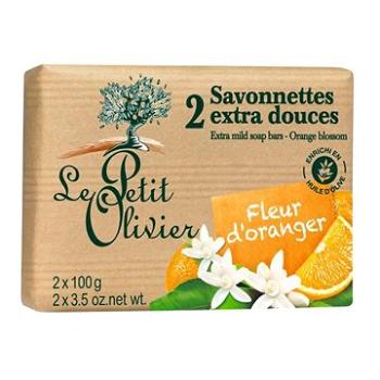 LE PETIT OLIVIER Extra Mild Soap Bars - Orange Blossom 2× 100 g (3549620005035)