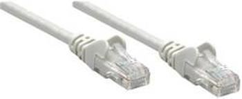 Síťový kabel RJ45 Intellinet 739900, CAT 6, U/UTP, 25.00 cm, šedá