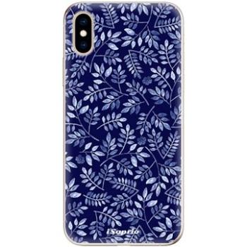 iSaprio Blue Leaves pro iPhone XS (bluelea05-TPU2_iXS)