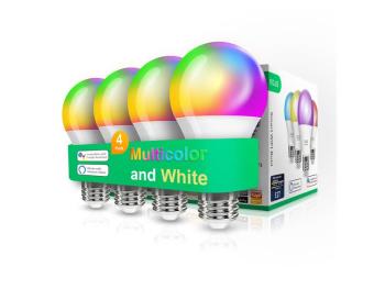 Smart sada LED žárovek E27 9W RGB NOUS P3/4pack WiFi Tuya