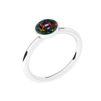 NUBIS® Stříbrný prsten s opálem - velikost 54 - NBP42-OP32-54