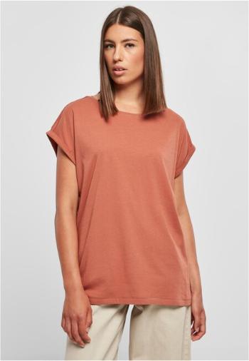 Urban Classics Ladies Extended Shoulder Tee terracotta - 3XL