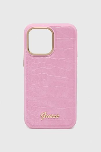 Obal na telefon Guess iPhone 14 Pro Max 6,7'' růžová barva