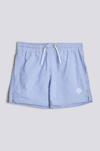 PLAVKY GANT SEERSUCKER BOY'S SWIM SHORTS modrá 134/140