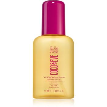 Coco & Eve Sunny Honey Tan Boosting Anti-Aging Body Oil SPF 30 ochranný olej urychlující opalování proti stárnutí pokožky SPF 30 150 ml