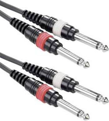 Double Line kabel 2x jack (M) 6,3 mm / 2x jack (M) 6,3 mm, 3 m