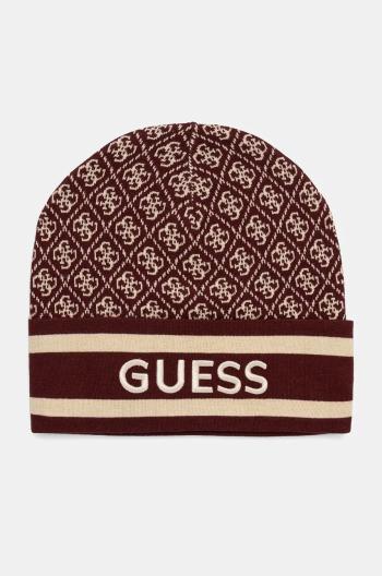 Čepice Guess SEVYN vínová barva, W4BZ21 Z3JD2