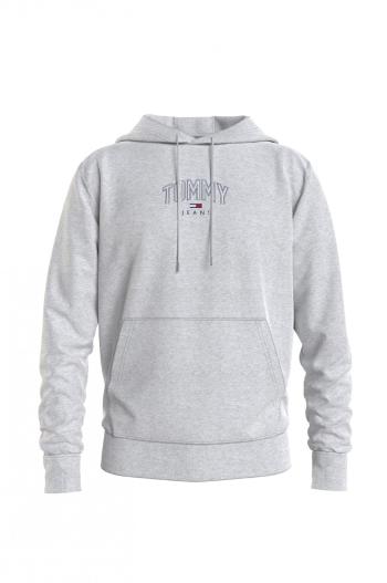 Tommy Hilfiger TOMMY JEANS pánská šedá mikina TJM LIGHTWEIGHT TOMMY HOODIE