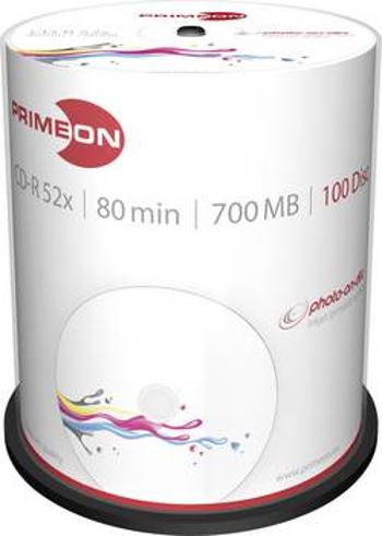 CD-R 80 700 MB Primeon 2761106 100 ks vřeteno s potiskem