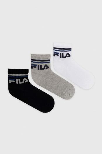 Dětské ponožky Fila 3-pack bílá barva