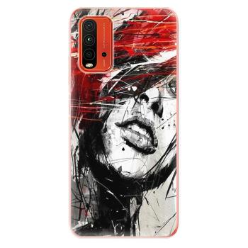 Odolné silikonové pouzdro iSaprio - Sketch Face - Xiaomi Redmi 9T