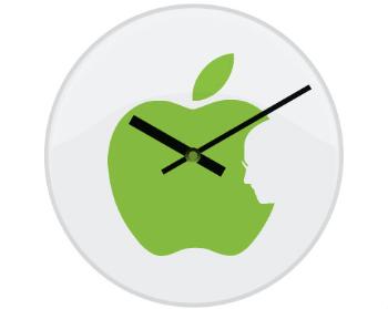 Hodiny skleněné Apple Jobs
