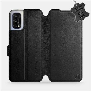 Flip pouzdro na mobil Realme 7 5G - Černé - kožené - Black Leather (5903516611775)