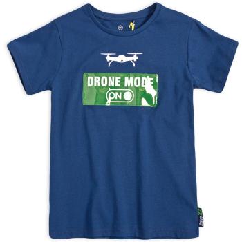 Chlapecké tričko z bio bavlny LEMON BERET DRON MODE modré Velikost: 152