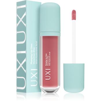 UXI BEAUTY Plumping Lip Gloss lesk na rty pro větší objem s kyselinou hyaluronovou Rose pink 5 ml