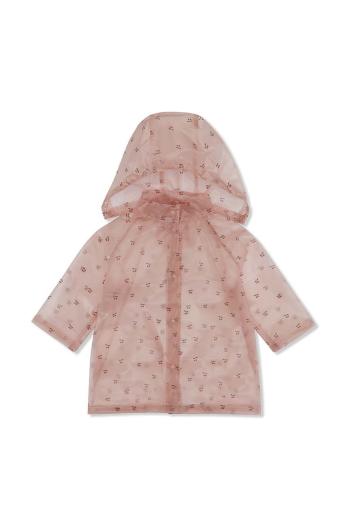 Dětský nepromokavý kabát Konges Sløjd růžová barva