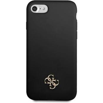 Guess 4G Silicone Metal Logo kryt pro Apple iPhone 7/8/SE2020/SE2022 Black (GUHCI8S4LK)