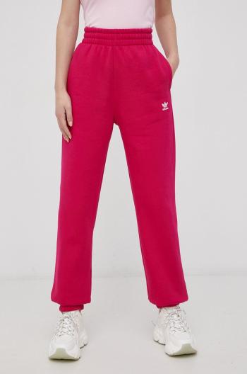 Kalhoty adidas Originals HD9814 dámské, růžová barva, hladké