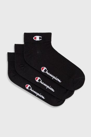 Ponožky Champion (3-pak) černá barva