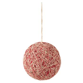 Textilní vánoční koule - Ø 12*12 cm 63999