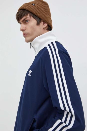 Mikina adidas Originals Adicolor Classics Beckenbauer pánská, tmavomodrá barva, vzorovaná, IP0418