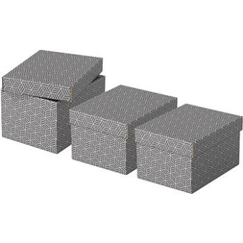 ESSELTE Home velikost S 20 x 15 x 25.5 cm, šedá - set 3 ks (628281)