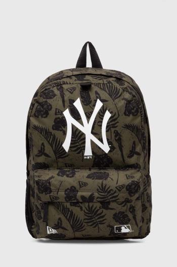 Batoh New Era AOP NEW YORK YANKEES zelená barva, velký, vzorovaný, 60503764