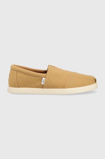 Espadrilky Toms Alpargata Forward hnědá barva, 10019883