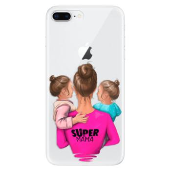 Odolné silikonové pouzdro iSaprio - Super Mama - Two Girls - iPhone 8 Plus