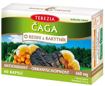 Terezia Čaga+Reishi a Rakytník 60 kapslí