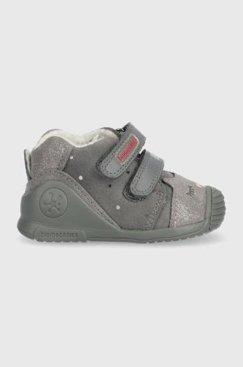 Dětské zimní boty Biomecanics šedá barva