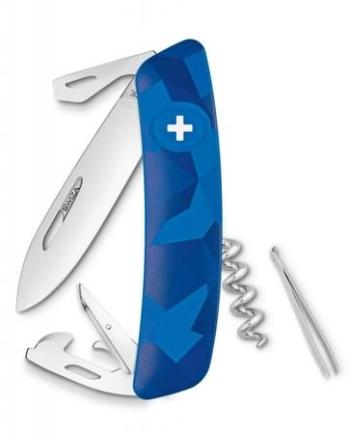 Swiza kapesní nůž D03 Standard Camo Livor blue, Modrá