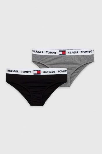 Dětské kalhotky Tommy Hilfiger 2-pack šedá barva