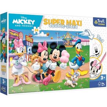 Trefl Oboustranné puzzle Mickey Mouse: Na pouti super maxi 24 dílků (41005)