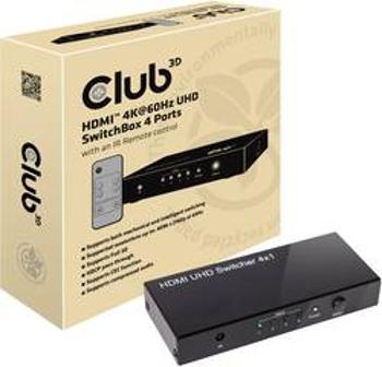 HDMI přepínač club3D CSv-1370 CSv-1370, 4 porty