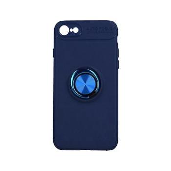 TopQ Kryt iPhone SE 2022 modrý s modrým prstenem 74636 (Sun-74636)