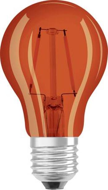 LED žárovka OSRAM 4058075816046 230 V, E27, 2 W = 15 W, oranžová, A+ (A++ - E), tvar žárovky, vlákno, 1 ks