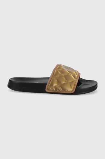 Pantofle Pepe Jeans Slider Pad dámské, zlatá barva