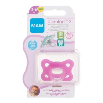 MAM Comfort 2 Silicone Pacifier 2-6m Pink 1 ks dudlík pro děti